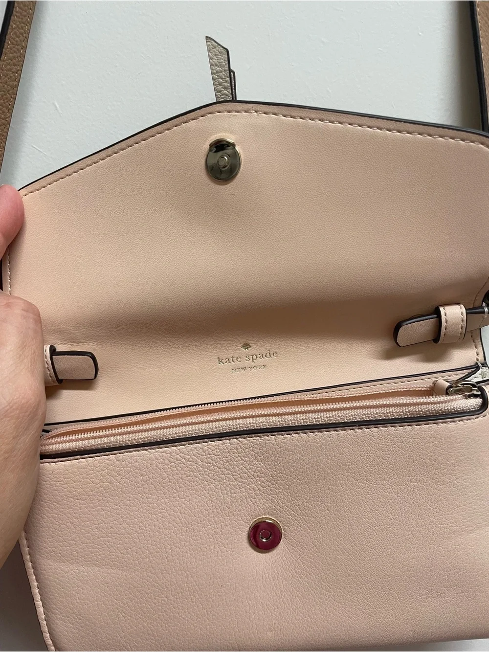 Kate Spade Two-Tone Nude & Blush Crossbody Bag